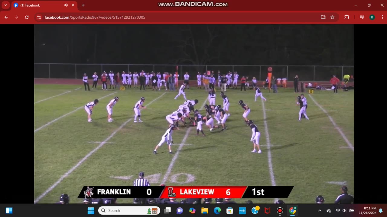 OCTOBER 25 2024 High School Football: Lakeview Sailors VS Franklin Part 3