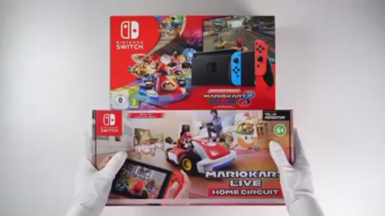 Unboxing MARIO KART Live Home Circuit, Mario Kart 8 Deluxe Nintendo Switch Console