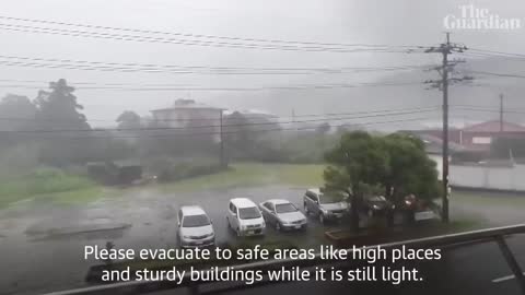 Typhoon Nanmadol hits south-western Japan