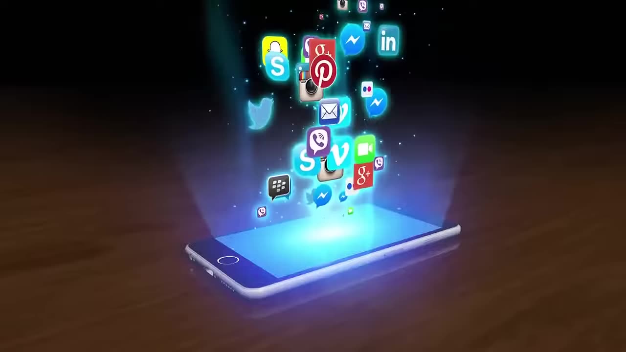 Social Media Stock Footage Apps Background Video