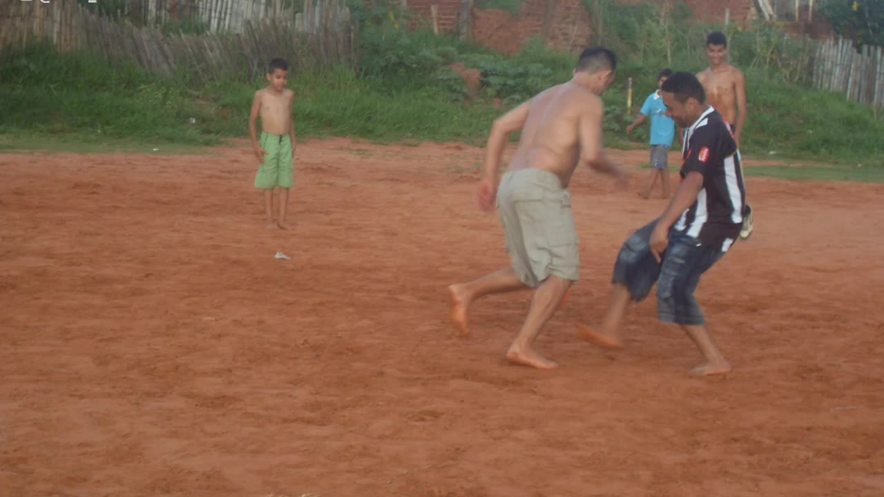 O campo de futebol