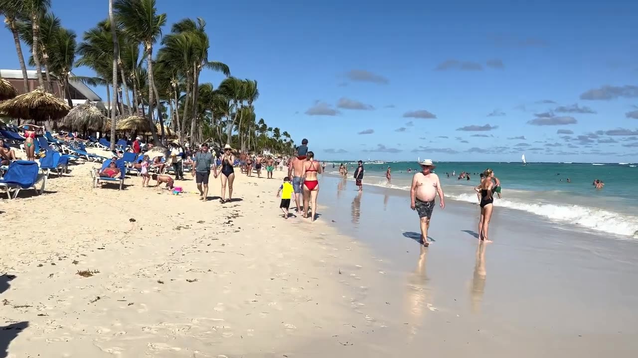 🇩🇴 Beautiful day at Miami south beach walk _ beach walk 4K--