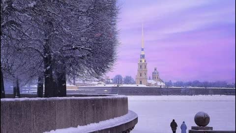 Санкт-Петербург, снег на мосту