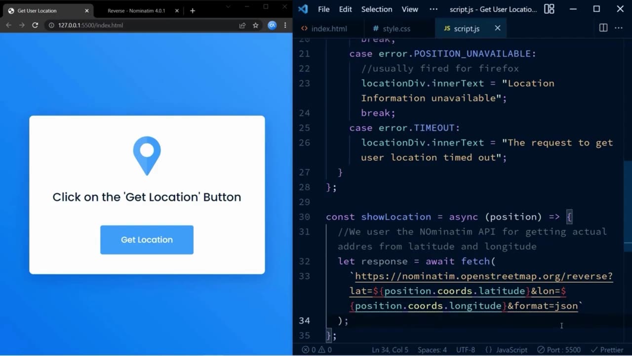 How to make Location Form Using html, CSS , JavaScript | | By All_Vlogs