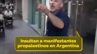 Hostigan a manifestantes propalestinos en Argentina