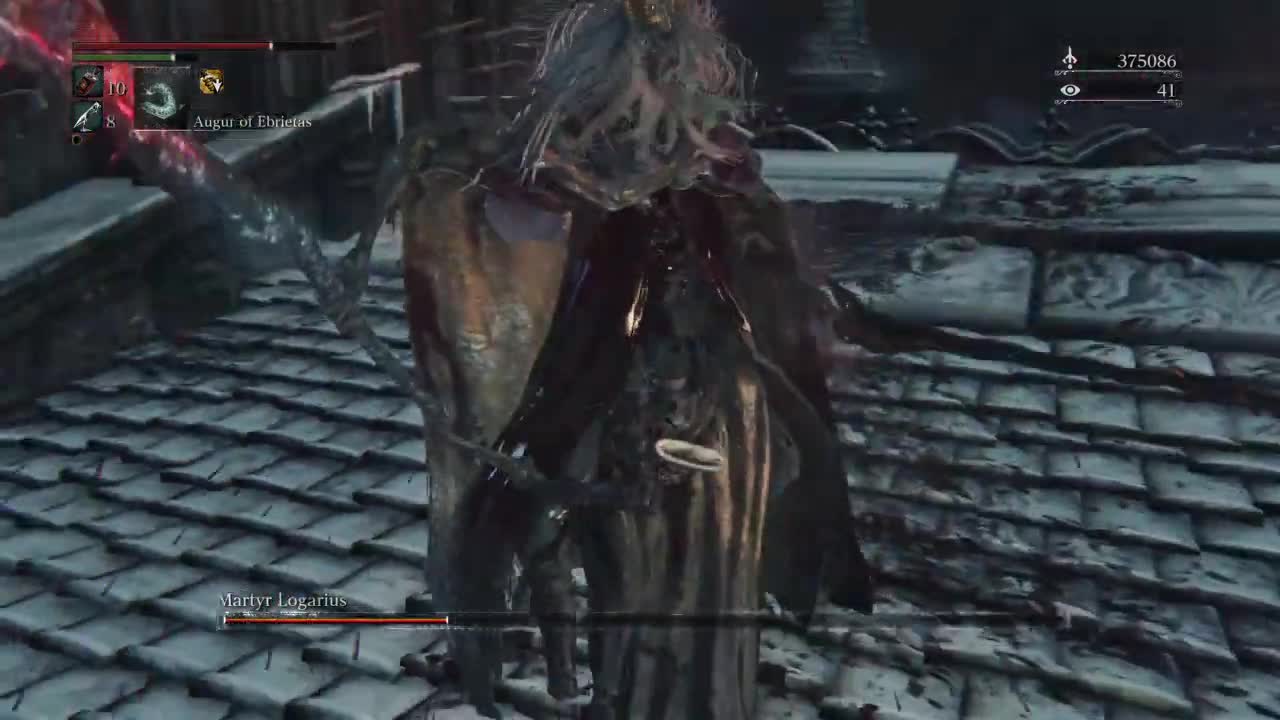 Bloodborne Matyr Logarius Boss fight