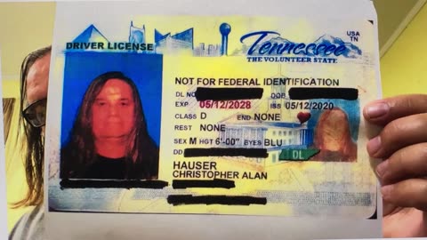 Chris Hauser BE the Beneficiary, Driver Lic etc.