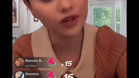 Selena Gomez Tiktok live defending Hailey beiber