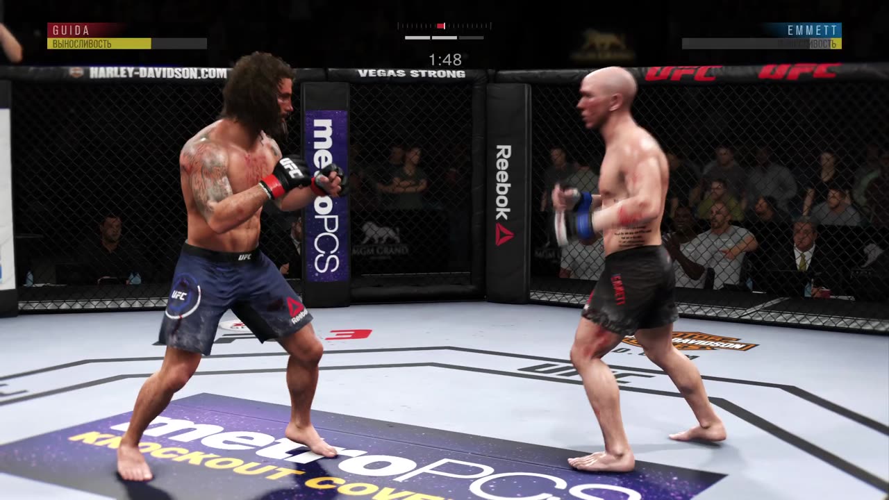 PS4 bot Glay Guida vs user Josh Emmett