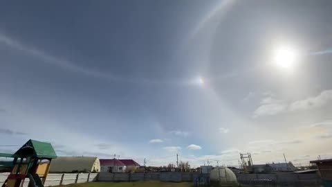 WOAH 😳 Complex solar halo in Yakutia, Siberia