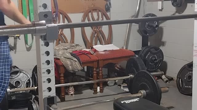 Overhead press x 5 reps