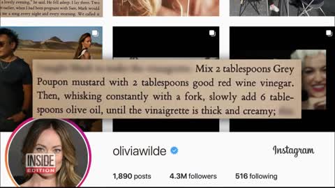 Olivia Wilde Shares Salad Dressing Recipe After Accusations