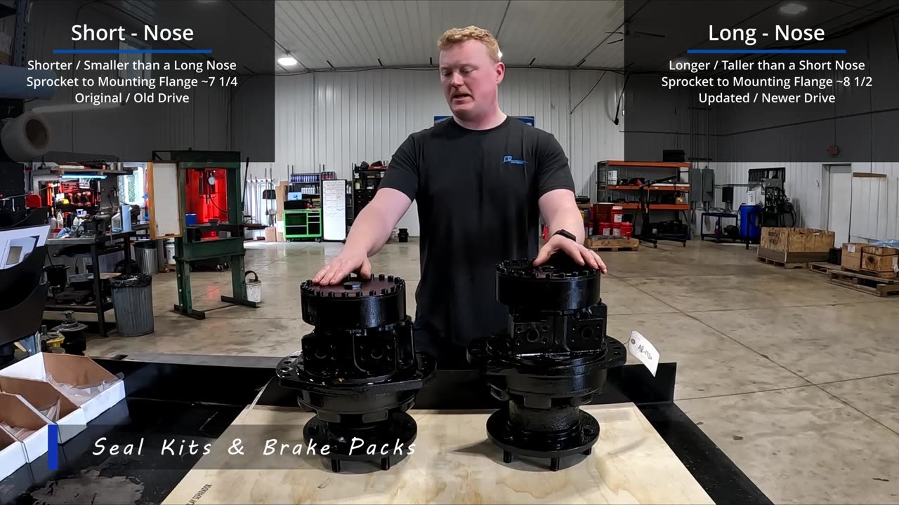 Bobcat Long Nose vs Short Nose Final Drive Motor Differences (Side by Side Comparison)