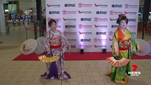 Brisbane's first flight to Tokyo since April 2020 takes off | 7NEWS
