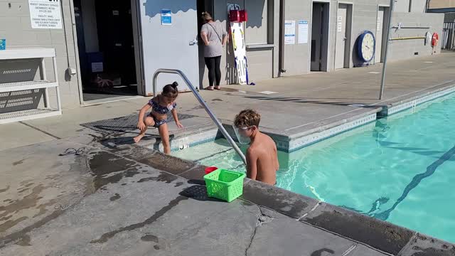 Sophia 1st swimming assessment