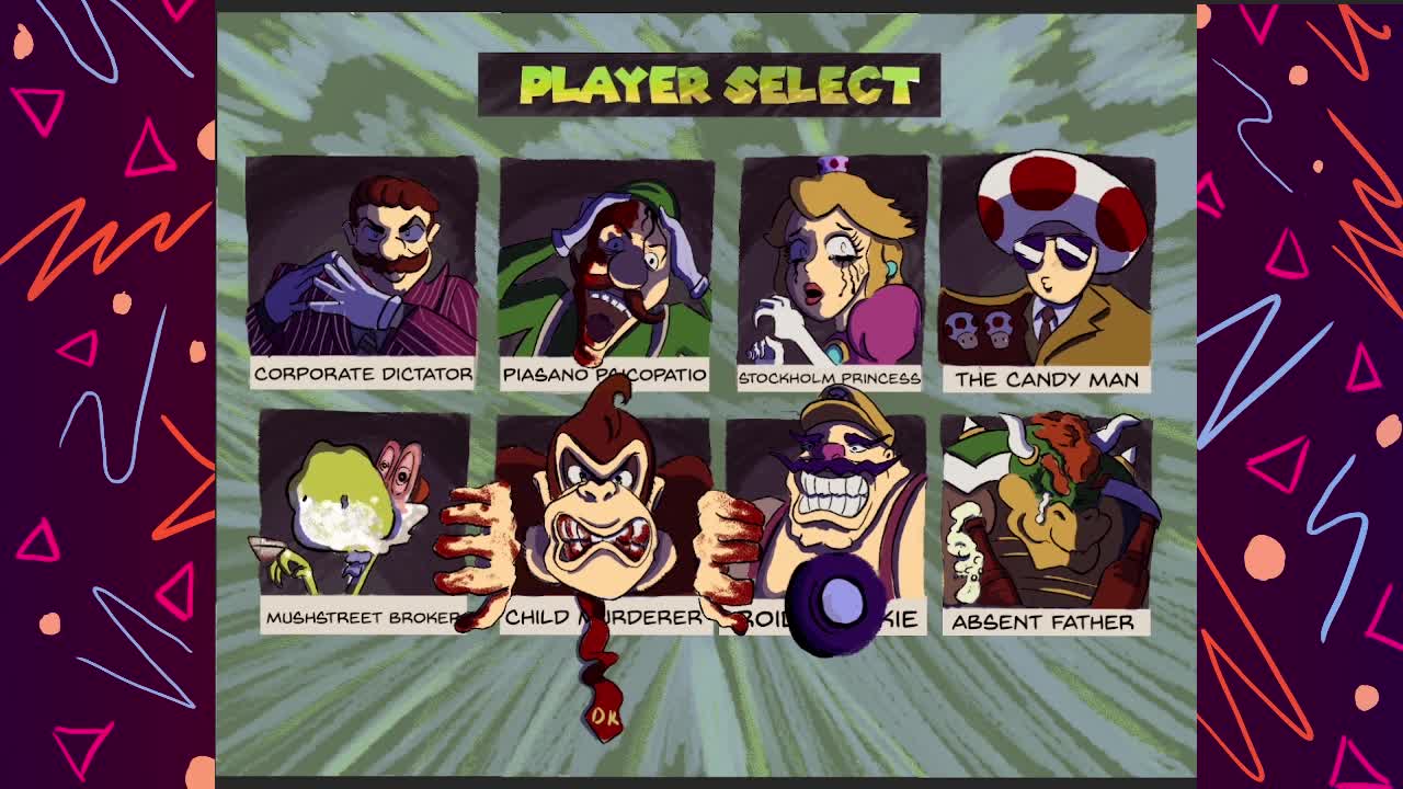 Mario Kart Player Select | Speed Paint | Garriarts