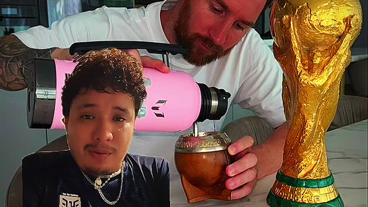 leo messi drinking mate