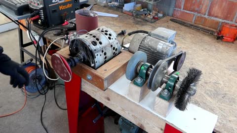 Motor od Veš Mašine + Motor od Mešalice za Beton = Moćna Stvar / Washing Machine + Concrete Mixer