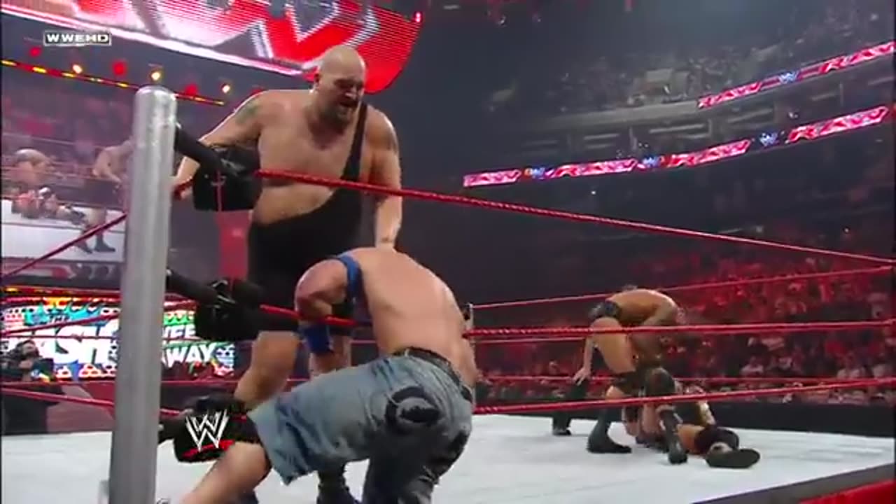 John Cena vs. Randy Orton vs. Triple H vs. Big Show — Fatal 4-Way WWE Championship Match: Raw #wwe