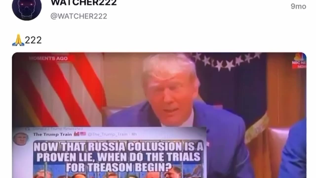 Trump and his team are connected to the Q-Posts