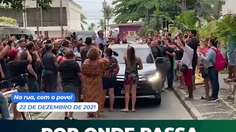 POR ONDE BOLSONARO PASSAVA, ELE ERA OVACIONADO!