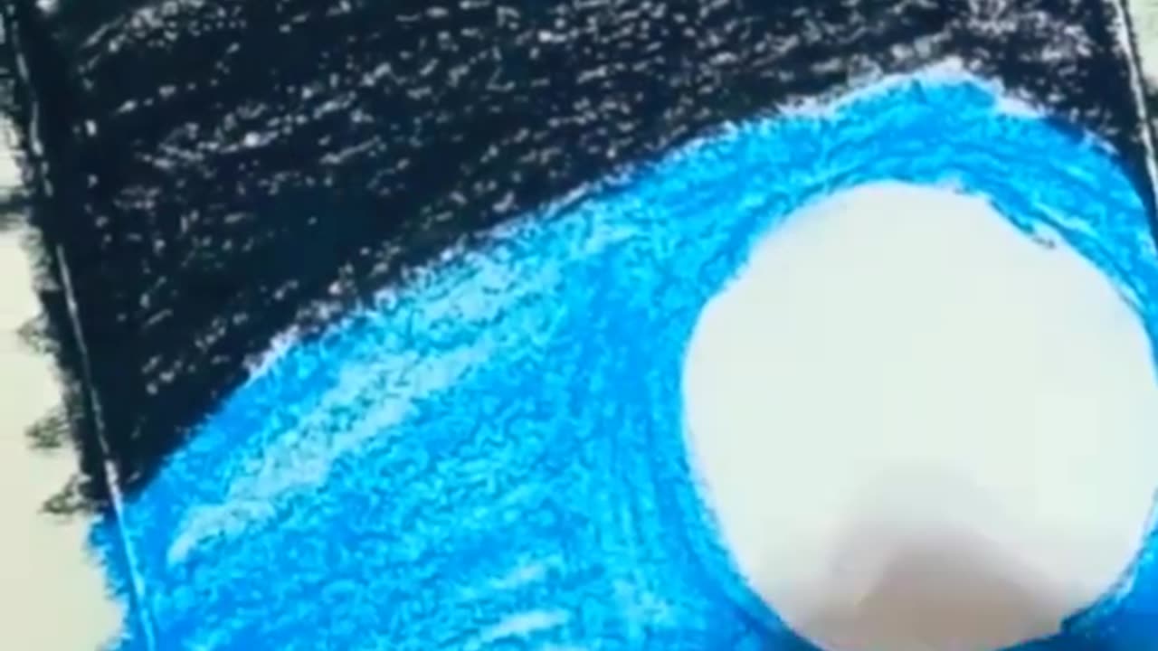 Night scenery drawing with oil pastels... #shorts #ytshorts #drawing #creativity