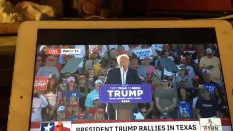 President Trump speech to packed Waco TX crowd