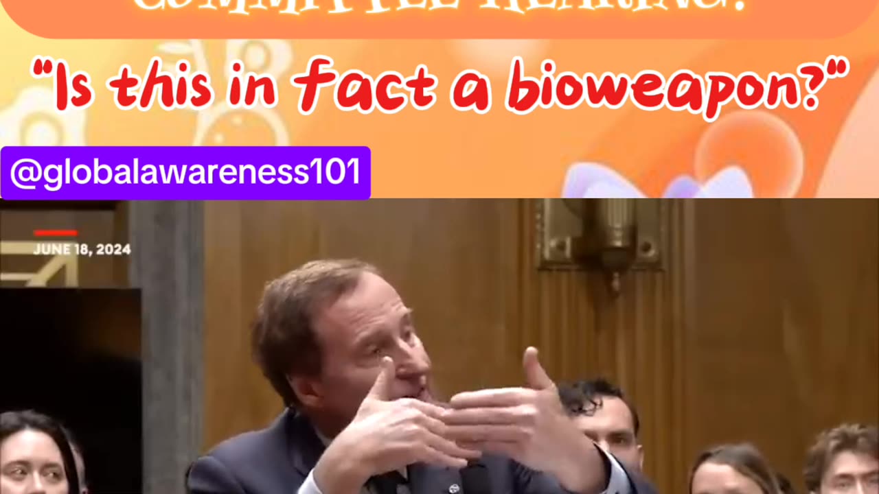 Senator Marshall (R-KS) questioned Dr Quay about origins of covid19