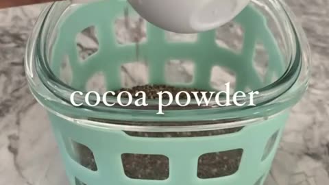 HOW TO MAKE CHOCOLATE CHIA PUDDING #chiaseedpudding