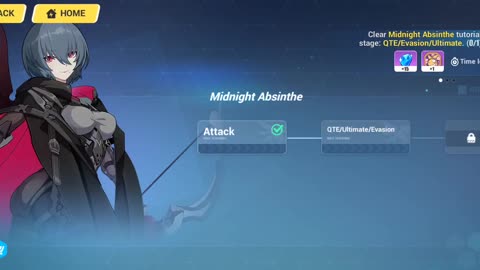 Honkai Impact 3rd - Midnight Absinthe Attack Tutorial Gameplay