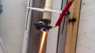 10/26/2022 PLA/HTPE Hybrid Rocket Engine Test
