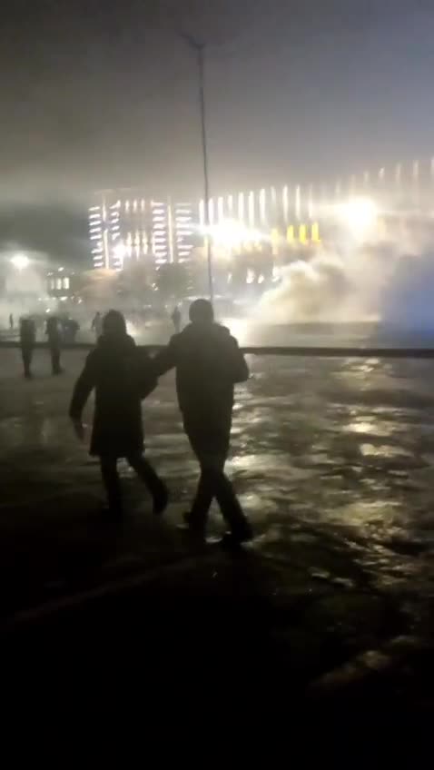 Everything around is in smoke