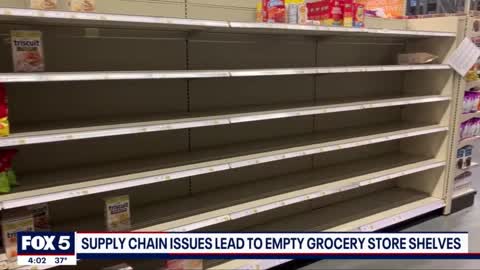 Supply and labor shortages could leave US supermarket shelves empty report