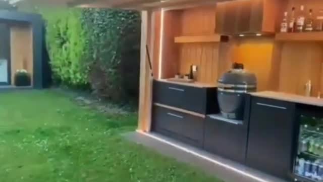 barbecue area with the art of Woodworking | Woodworking Projects