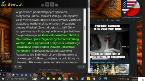 WDIM 22 lut 2023🔴Putin-święta wojna, podczas gdy Trump-ostrzeżenie przed III wojną światową🔴