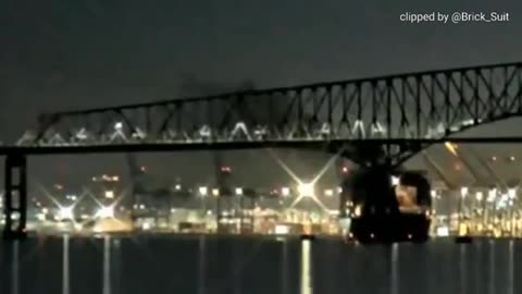 Alarming Clip Shows Cargo Ship Hitting Bridge At Major Port