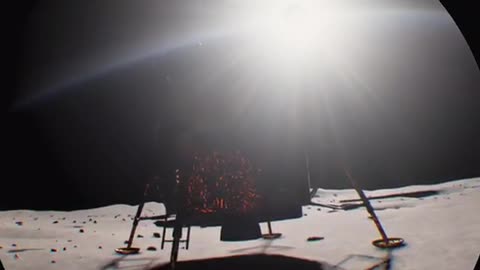 (LAST JEDI)walking on the Moon with (PlaySatation) VR Headset Apollo 11 experience