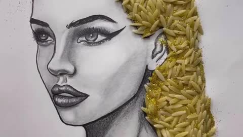 Art with rice