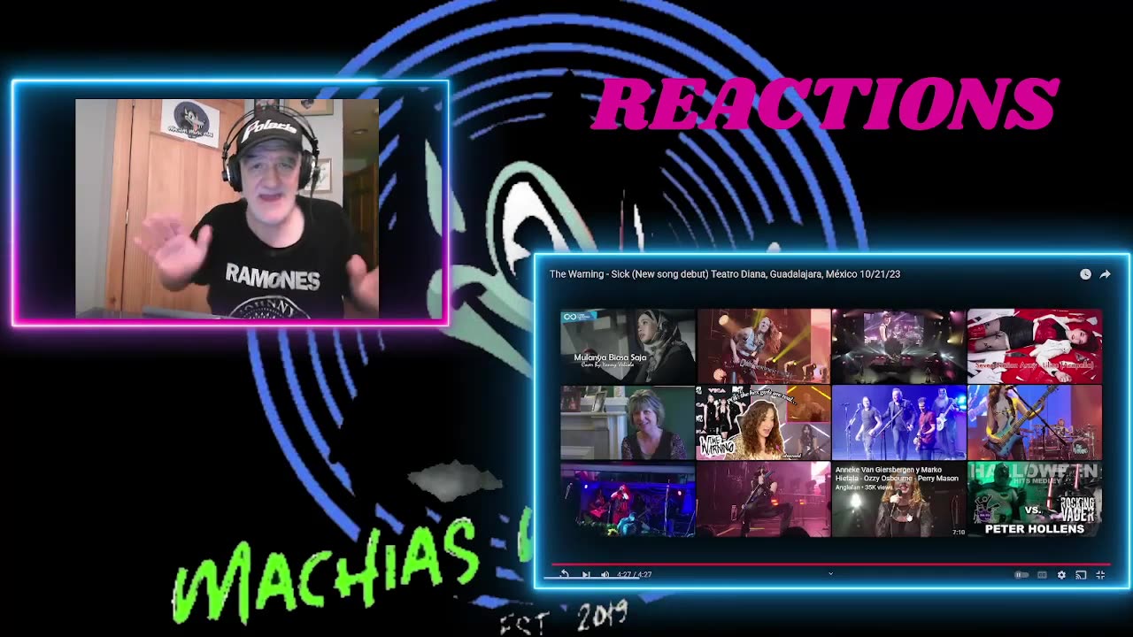 The Warning Sick New song debut Teatro Diana, Guadalajara, México 10 21 23 REACTION #reaction