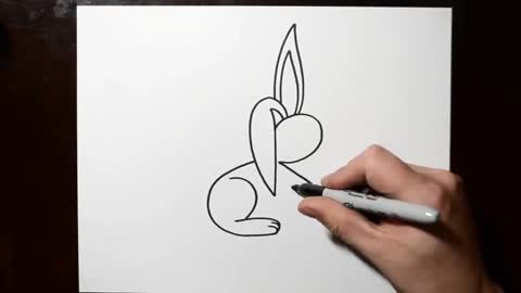 How to Draw a Rabbit After Writing Letter R - LetterToons