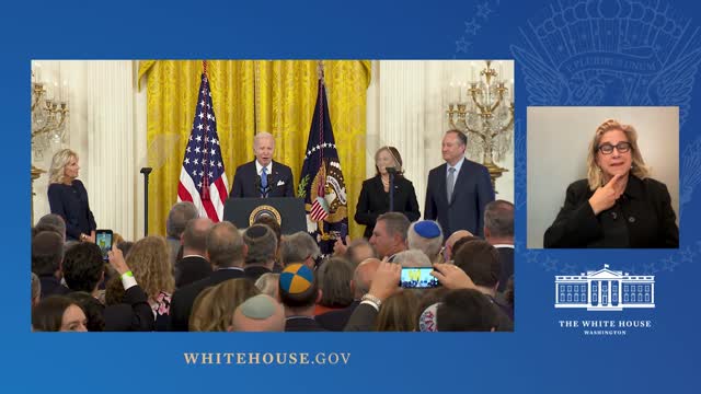 0107. President Biden and The First Lady Host a Reception to Celebrate the Jewish New Year