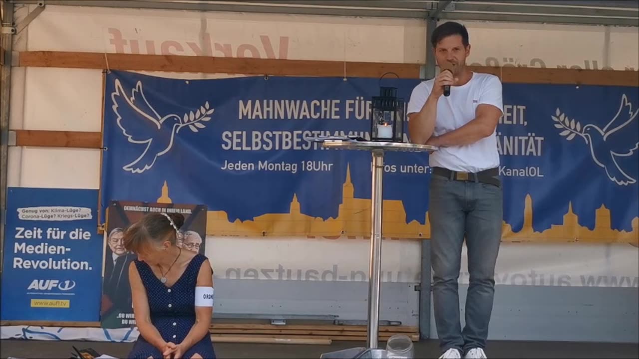 MARK STURM, Gewaltenteilung und Entnazifizierung in D - BAUTZEN, 17 07 2023, 128. MAHNWACHE 🕊