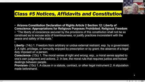 Arizona State Constitution Class #5