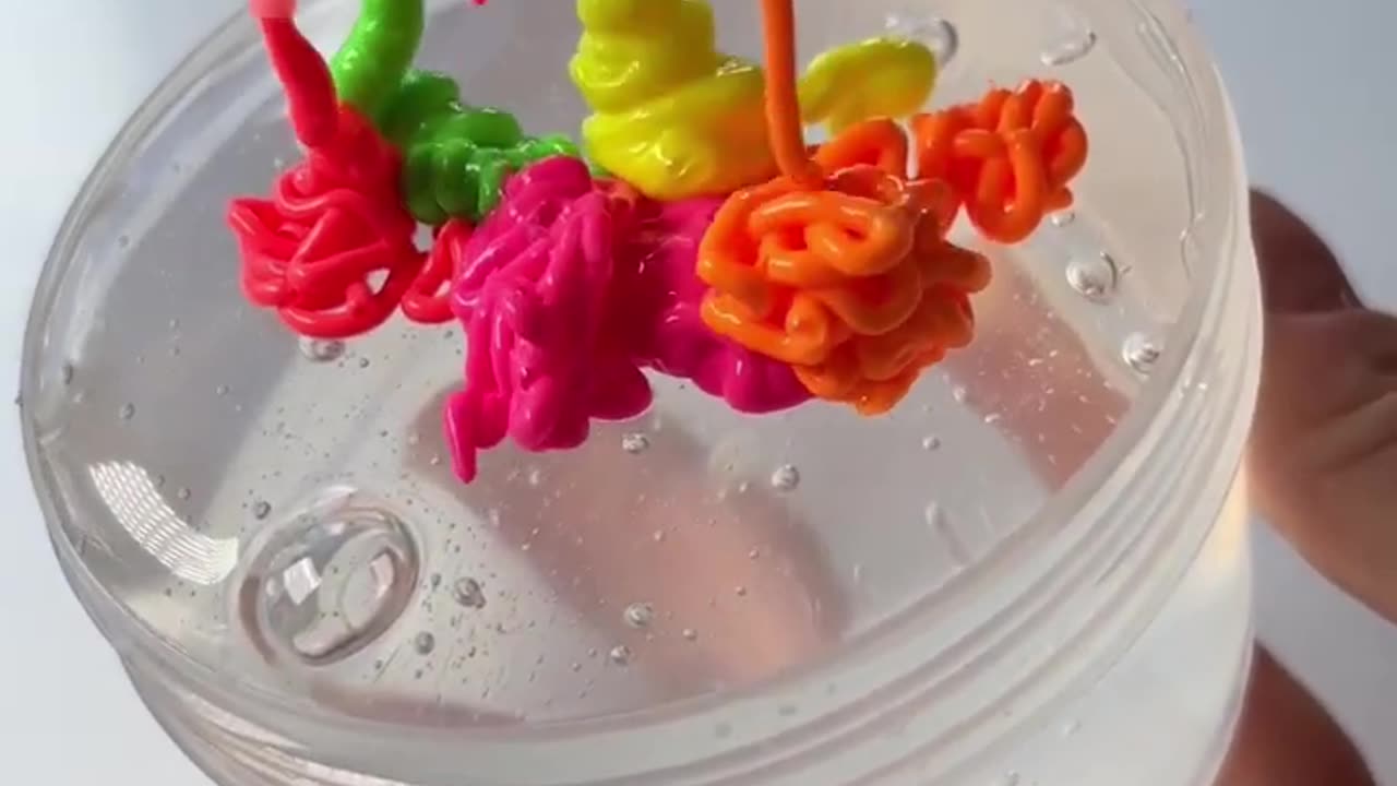 Satisfying Video l Mixing All My Slime Smoothie l Making Glossy Slime #slime