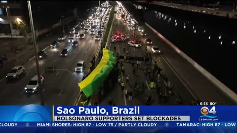 Bolsonaro Supporters Block Roads In Protest Of Brazil Presidential Election Results