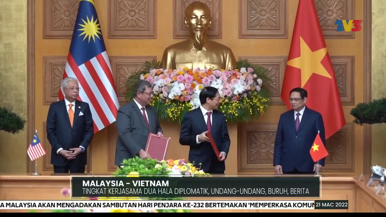 MALAYSIA - VIETNAM | Tingkat Kerjasama Dua Hala Diplomatik, Undang-Undang, Buruh, Berita