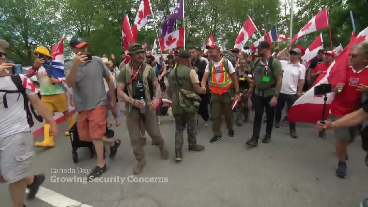 Security tight in Ottawa as protesters arrive for Canada Day