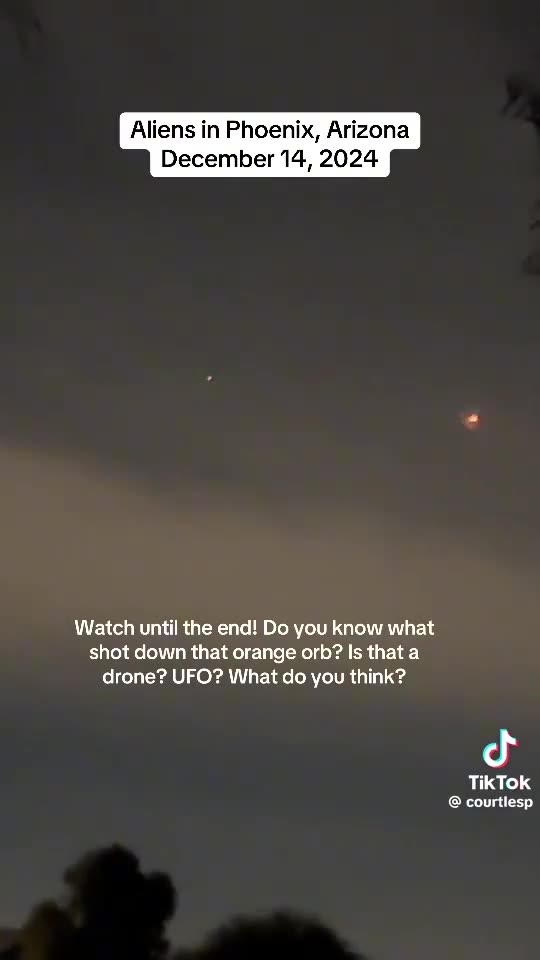 Drones and orbs fighting over Arizona?