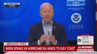 Joe: Make Sure to Wear Mask While Running From Hurricane