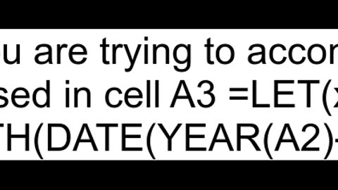 Calculate one year back from the 29th February of a year